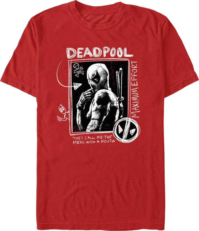 Chalkboard Deadpool T-Shirt