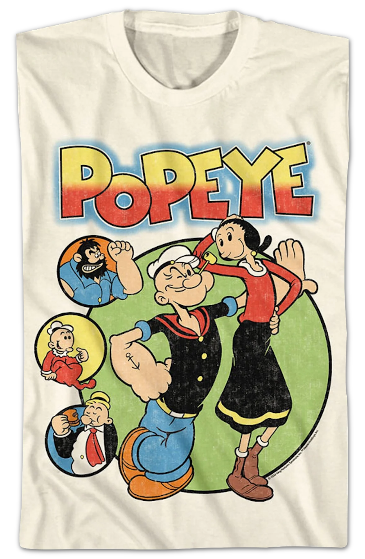 Character Circles Popeye T-Shirt - Image 2