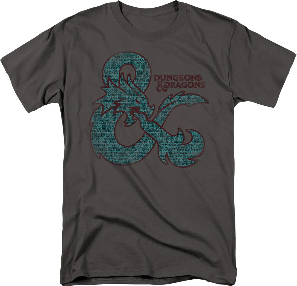 Character Classes Dungeons & Dragons T-Shirt