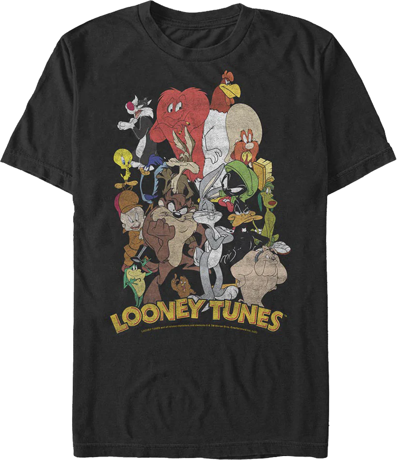 Character Collage Looney Tunes T-Shirt
