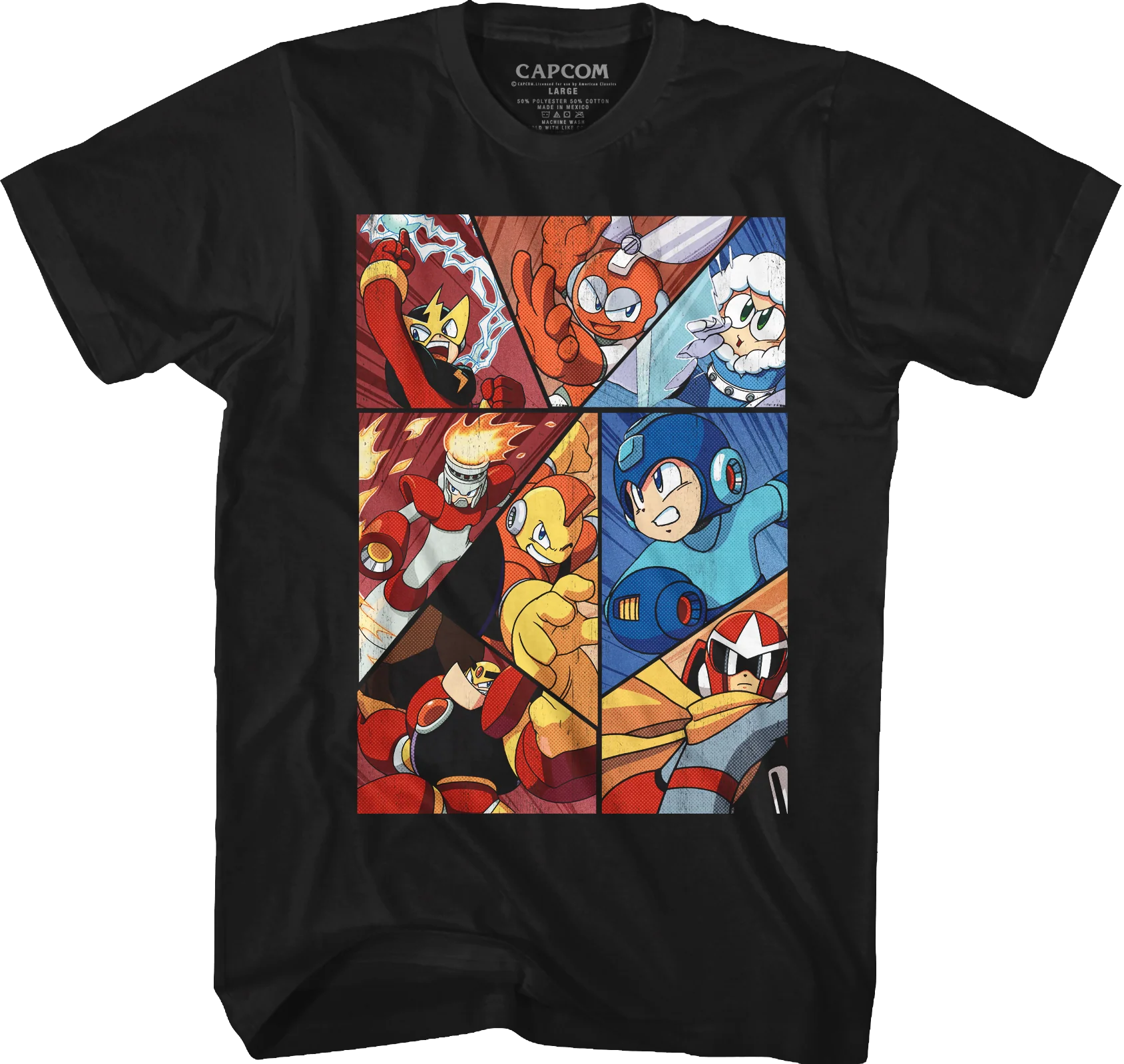 Character Collage Mega Man T-Shirt