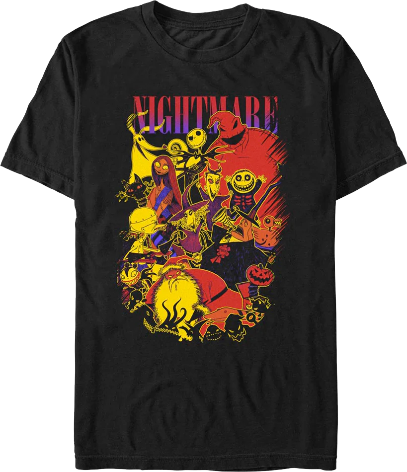 Character Collage Nightmare Before Christmas T-Shirt