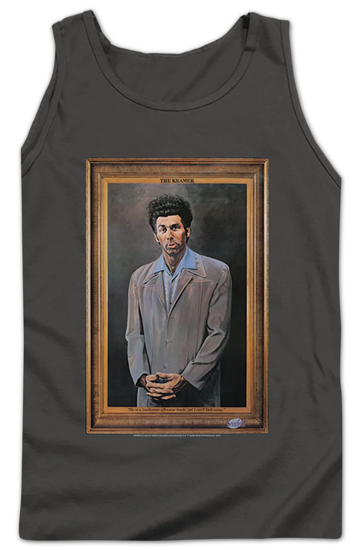 Charcoal Kramer Painting Seinfeld Tank Top - Image 2