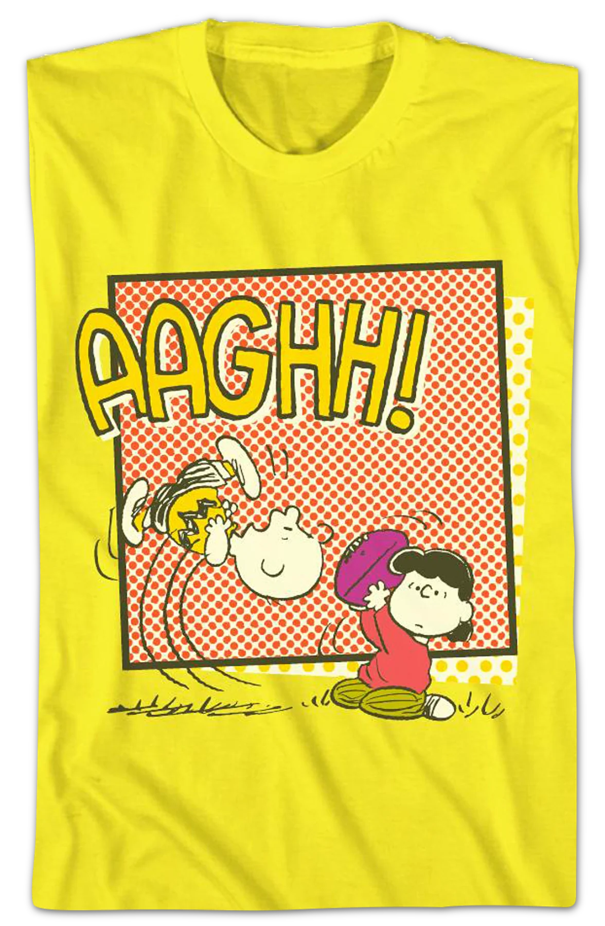 Charlie Brown And Lucy Football Gag Peanuts T-Shirt - Image 2