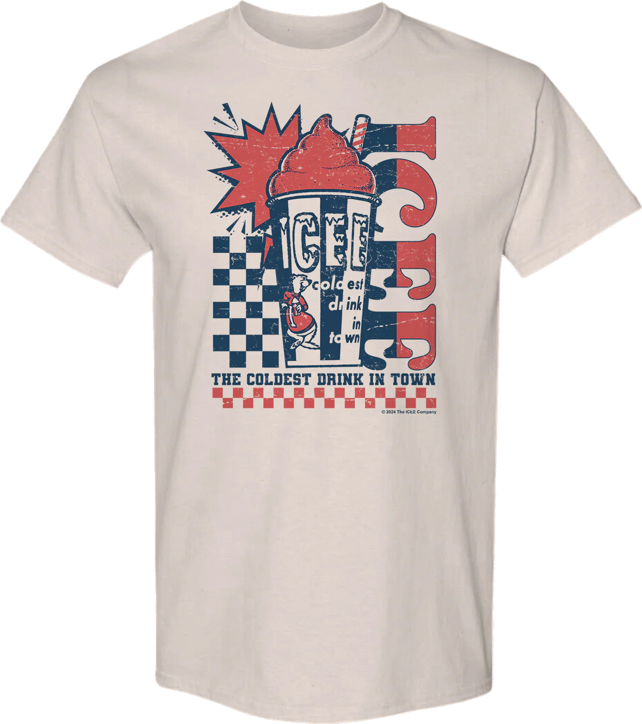 Checkerboard Coldest Drink In Town ICEE T-Shirt