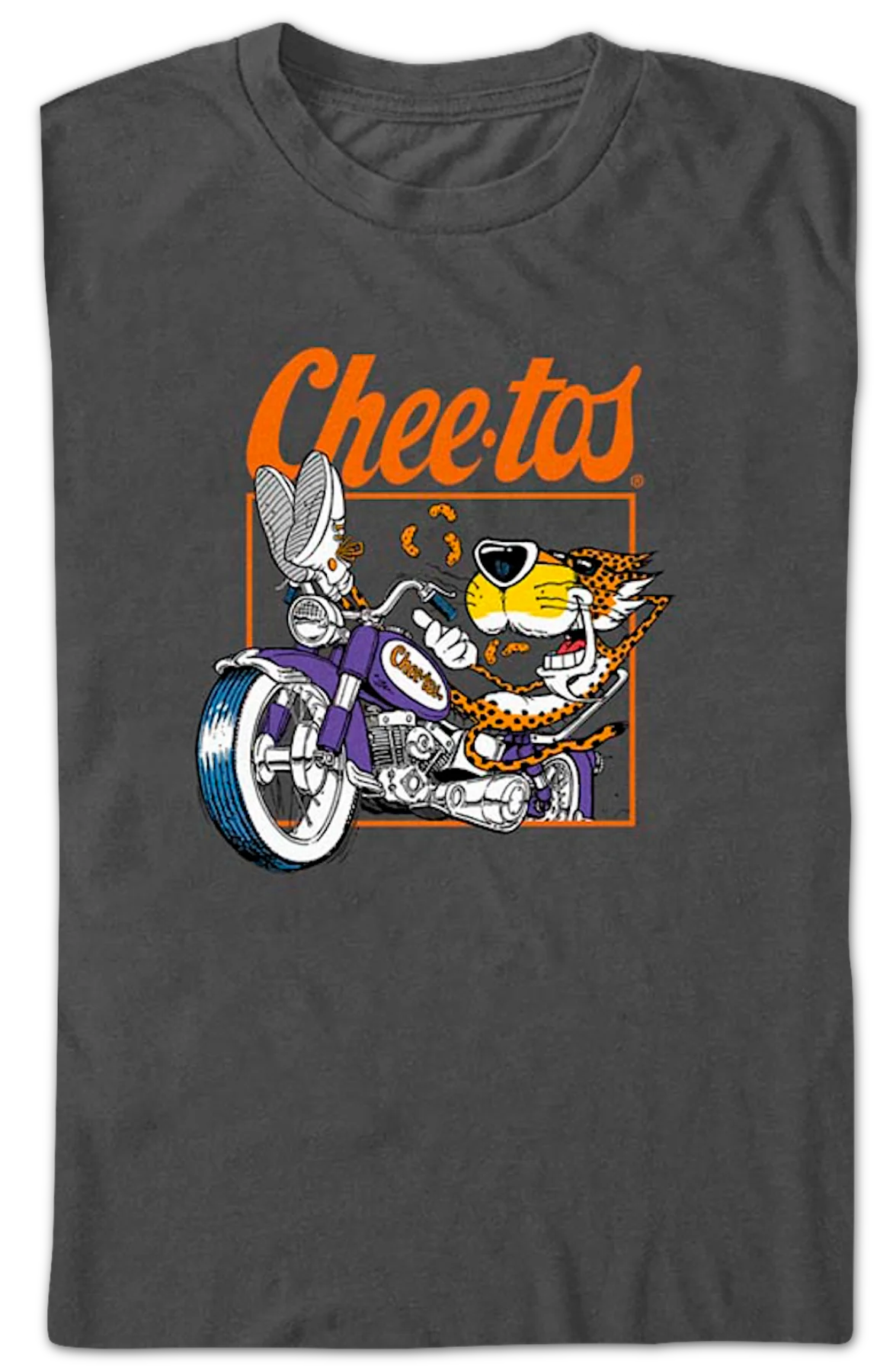 Chester Cheetah Motorcycle Cheetos T-Shirt - Image 2