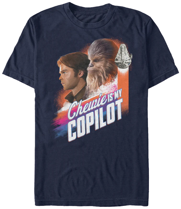 Chewie Is My Copilot Solo Star Wars T-Shirt