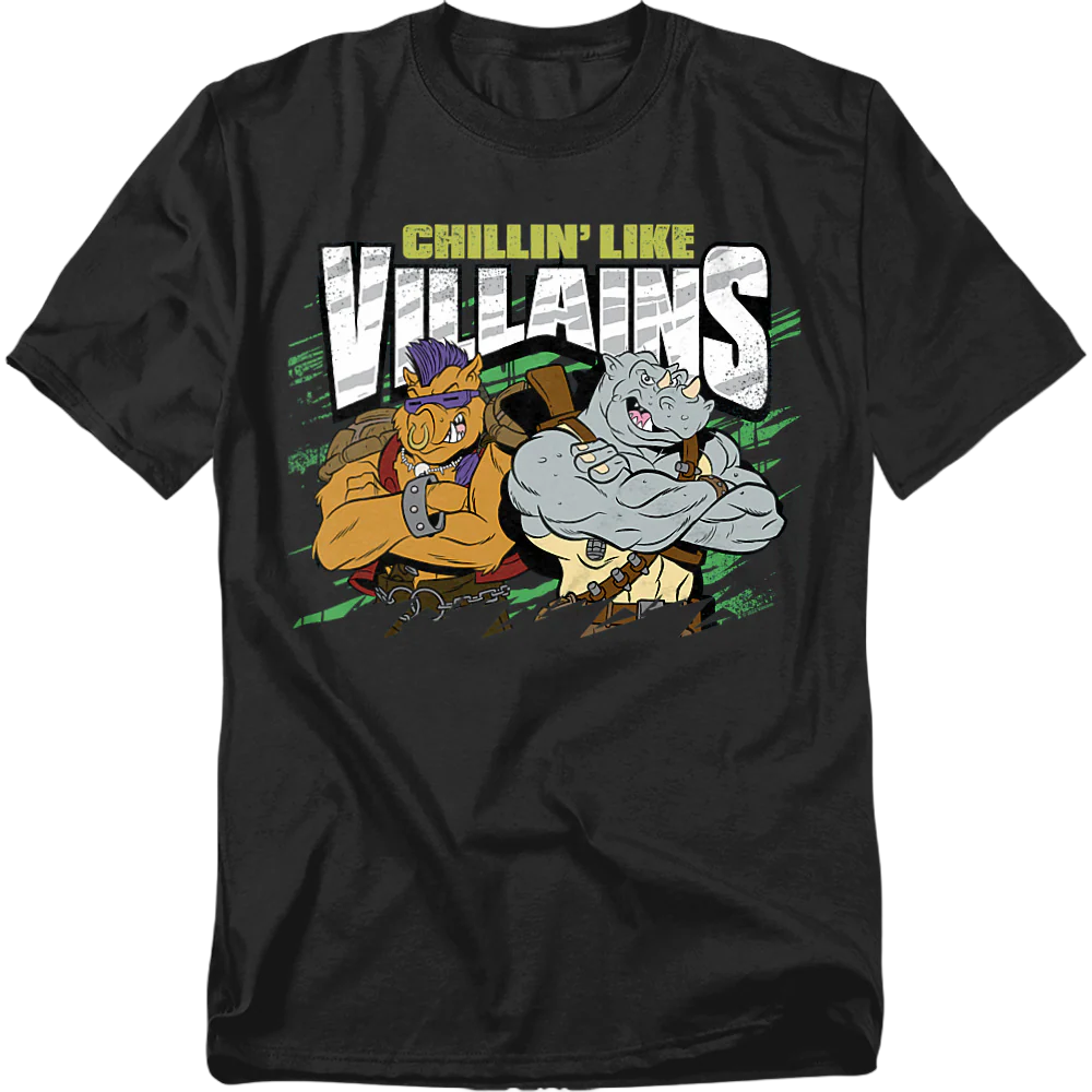 Chillin' Like Villains Teenage Mutant Ninja Turtles T-Shirt - Image 2