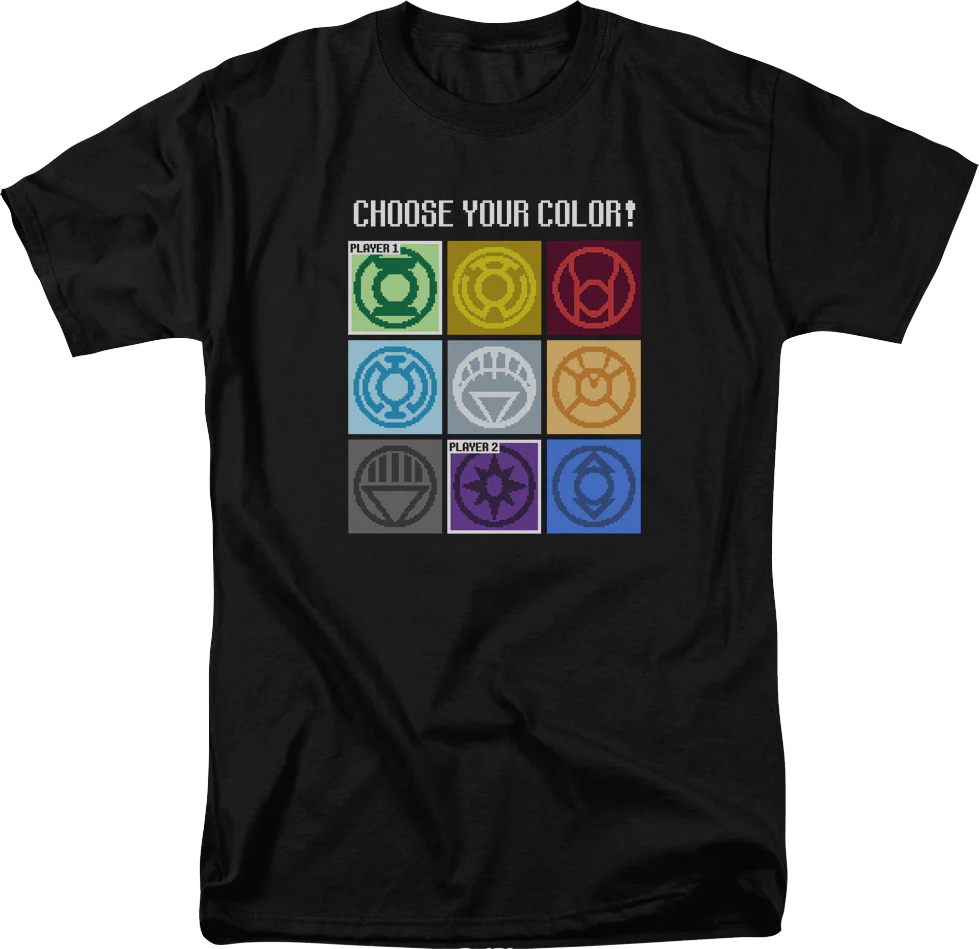 Choose Your Color Green Lantern DC Comics T-Shirt