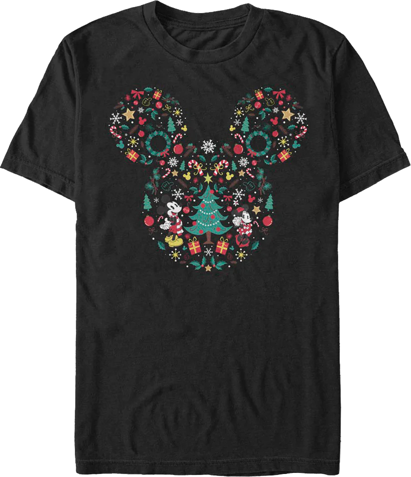 Christmas Design Mickey Mouse T-Shirt
