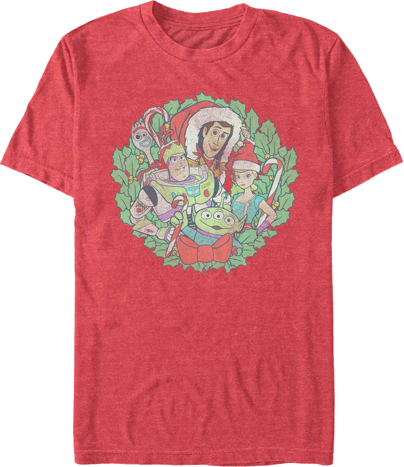 Christmas Wreath Toy Story T-Shirt