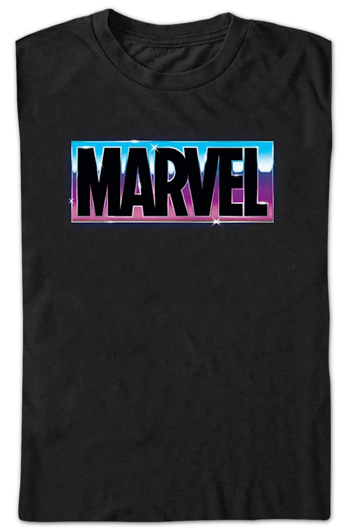 Chrome Logo Marvel Comics T-Shirt - Image 2