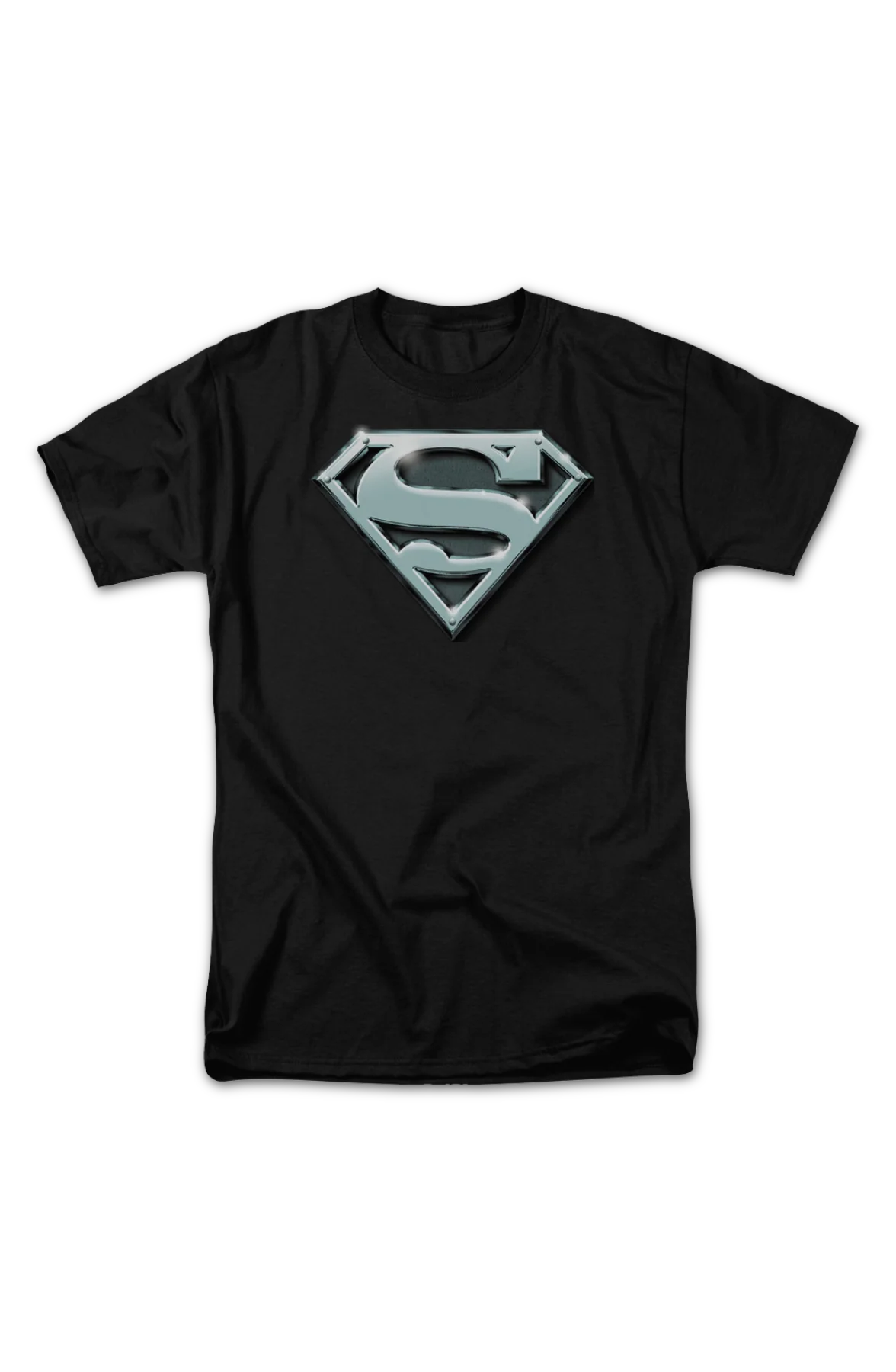 Chrome Logo Superman DC Comics T-Shirt - Image 2