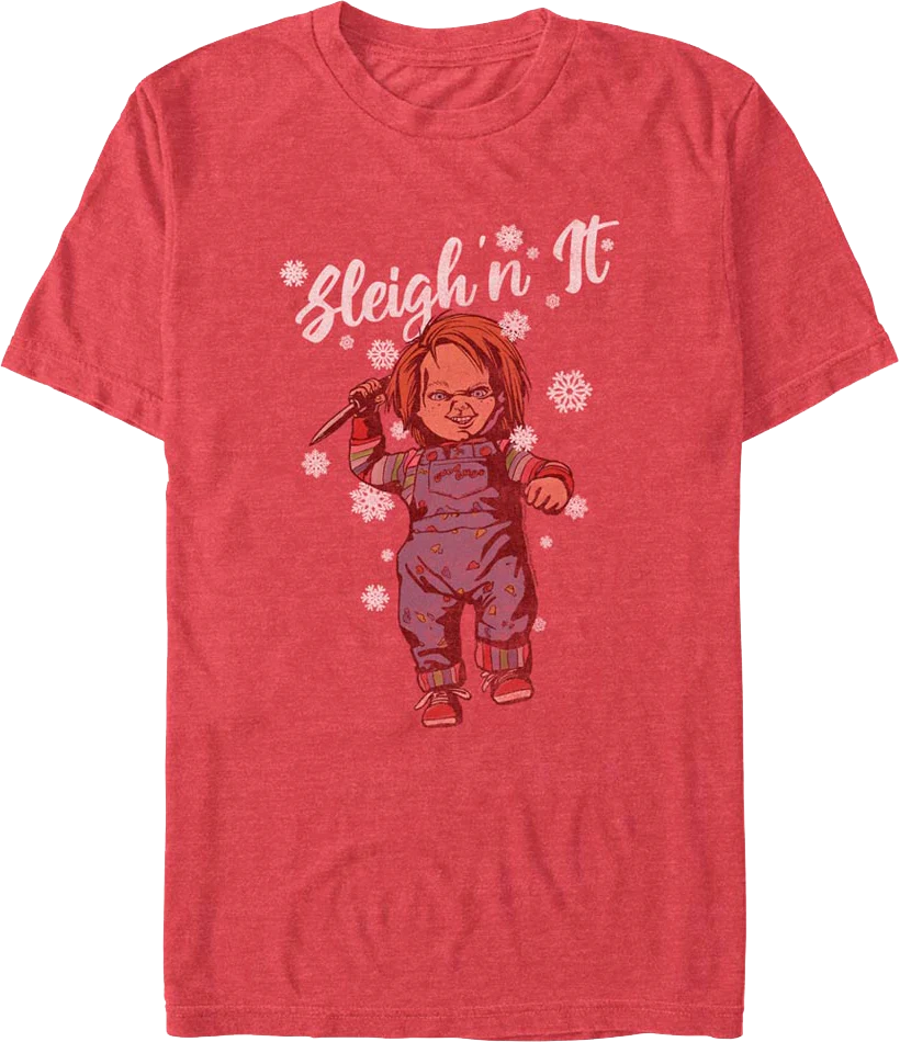 Chucky Sleigh'n It Child's Play T-Shirt
