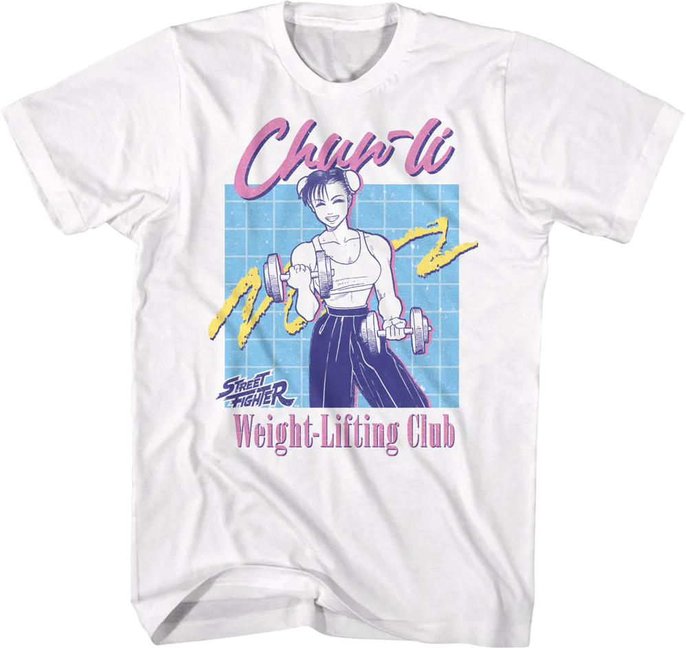 Chun-Li Weight-Lifting Club Street Fighter T-Shirt