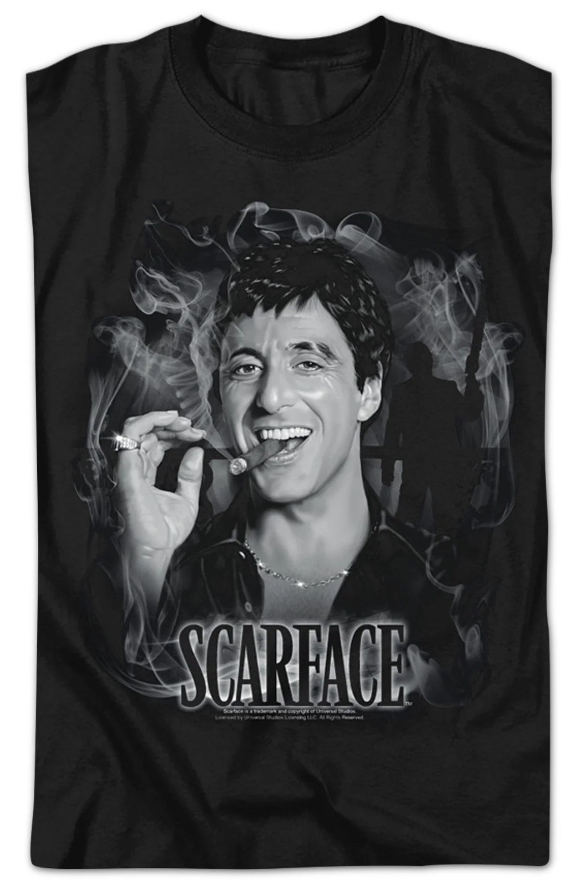 Cigar Smoke Scarface T-Shirt - Image 2