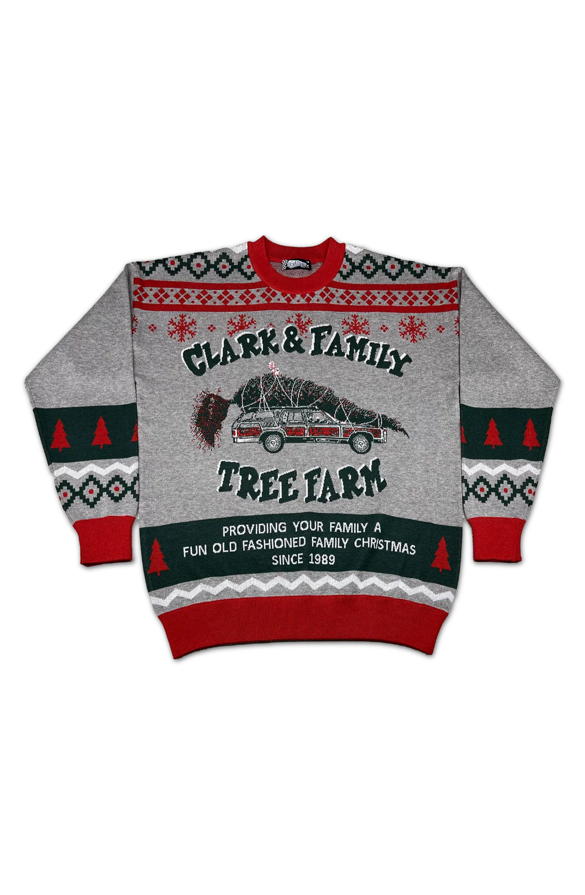 Clark & Family Tree Farm Christmas Vacation Knitted Sweater - Image 2