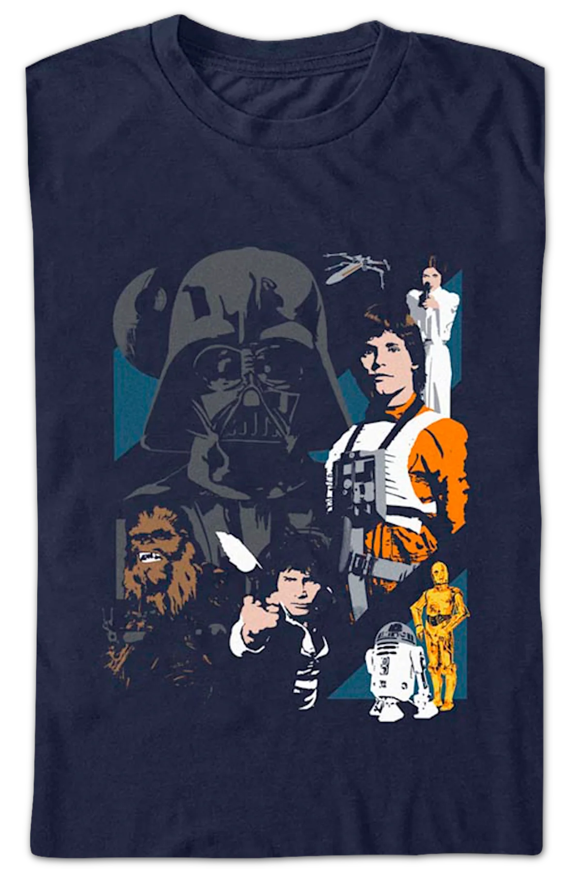 Classic Characters Collage Star Wars T-Shirt - Image 2