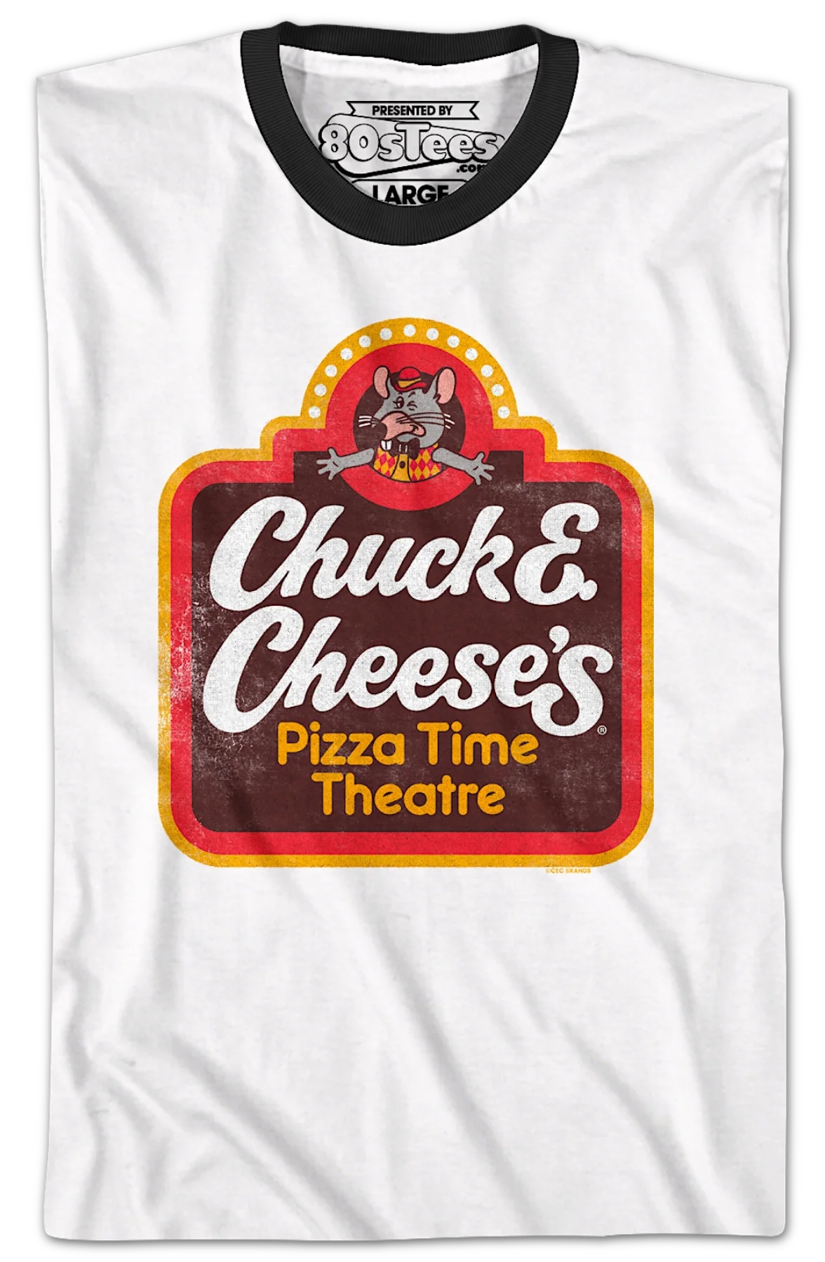 Classic Logo Chuck E. Cheese Ringer Shirt - Image 2