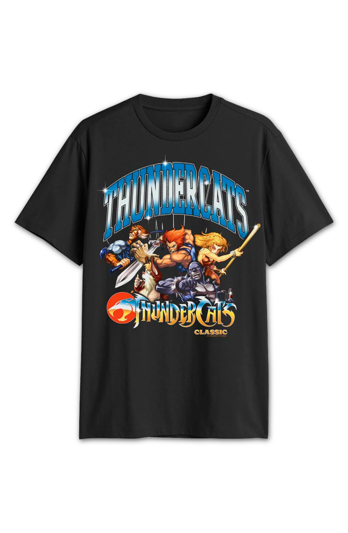 Classic Poses And Shiny Logo ThunderCats T-Shirt - Image 2
