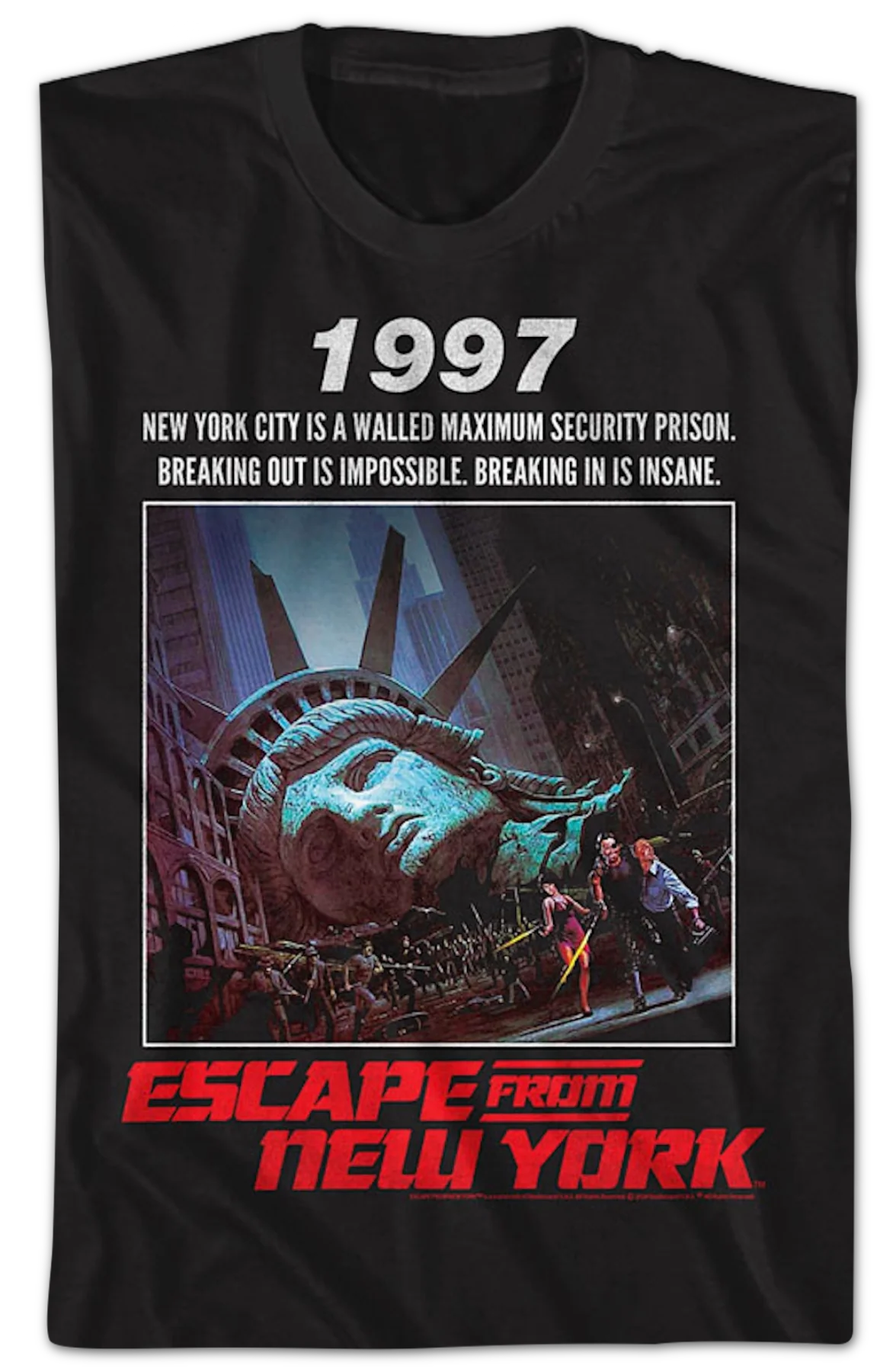 Classic Poster Escape From New York T-Shirt - Image 2