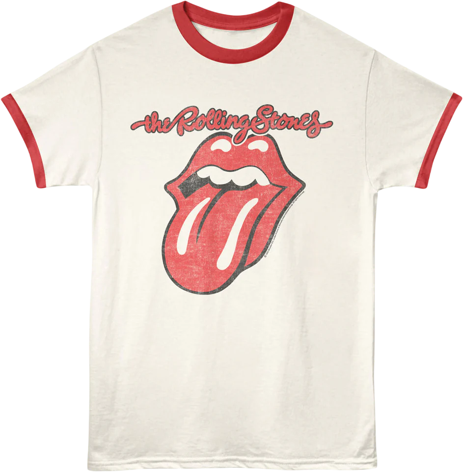 Classic Tongue Logo Rolling Stones Ringer Shirt
