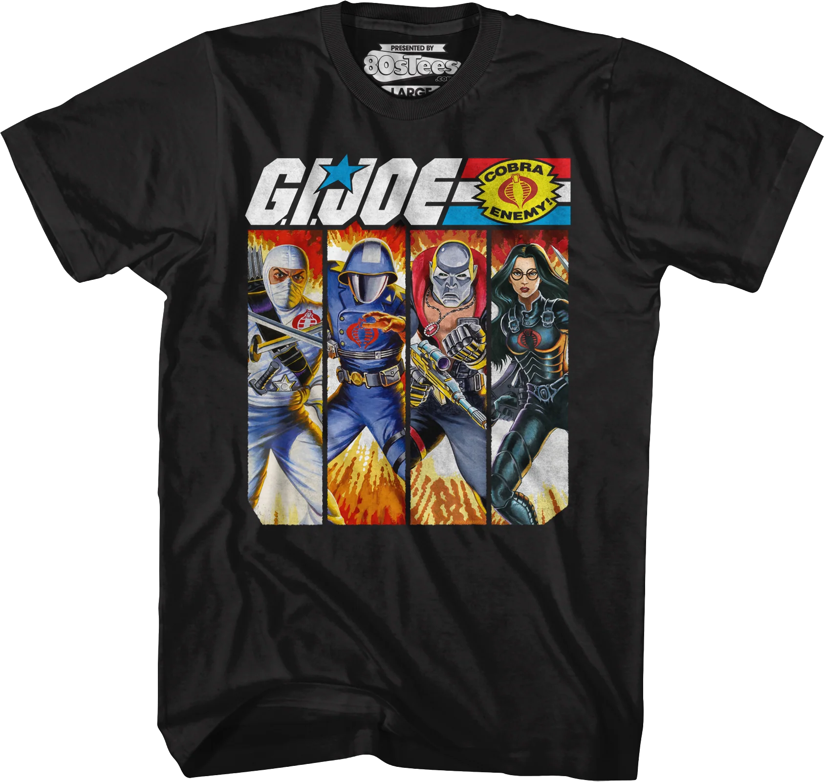 Cobra Box Art Collage GI Joe T-Shirt