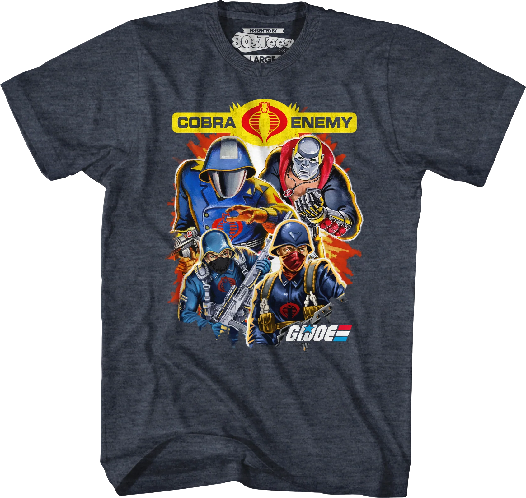 Cobra Enemy Collage GI Joe T-Shirt - Image 3