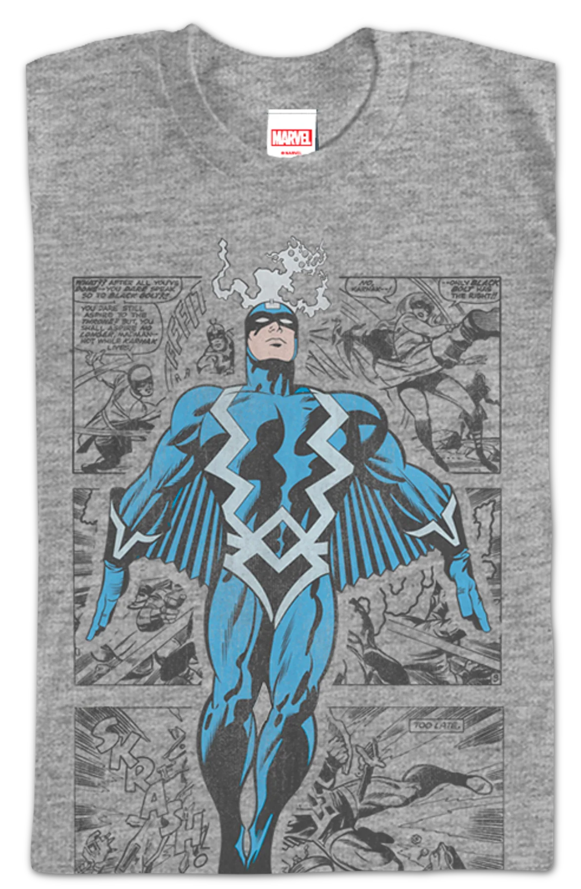 Collage Black Bolt T-Shirt - Image 2