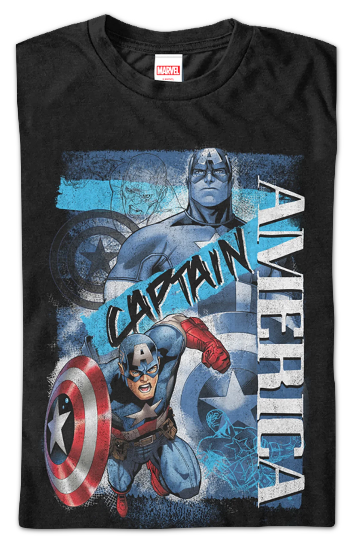 Collage Captain America T-Shirt - Image 2