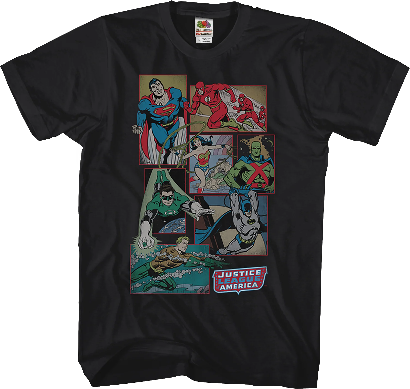 Collage Justice League of America T-Shirt