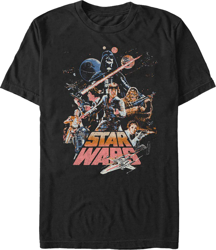 Collage Poster Star Wars T-Shirt