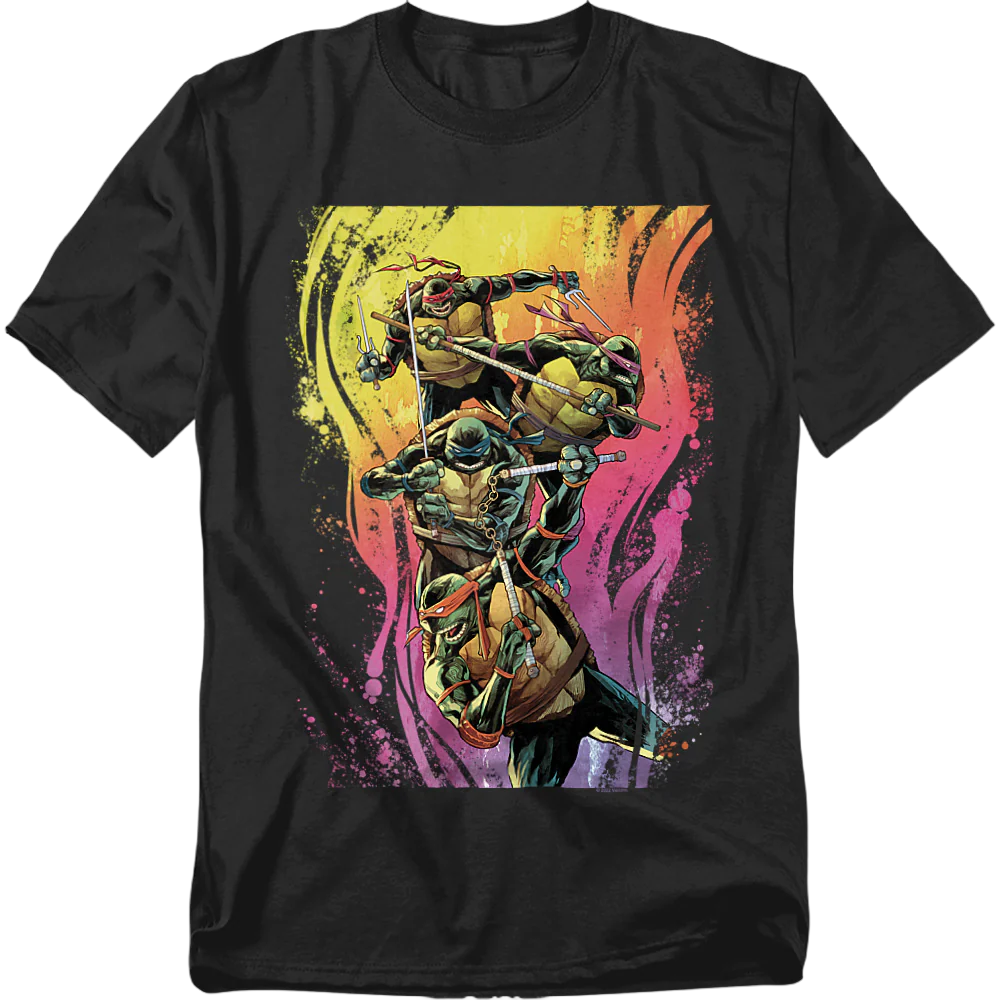 Colorful Attack Teenage Mutant Ninja Turtles T-Shirt