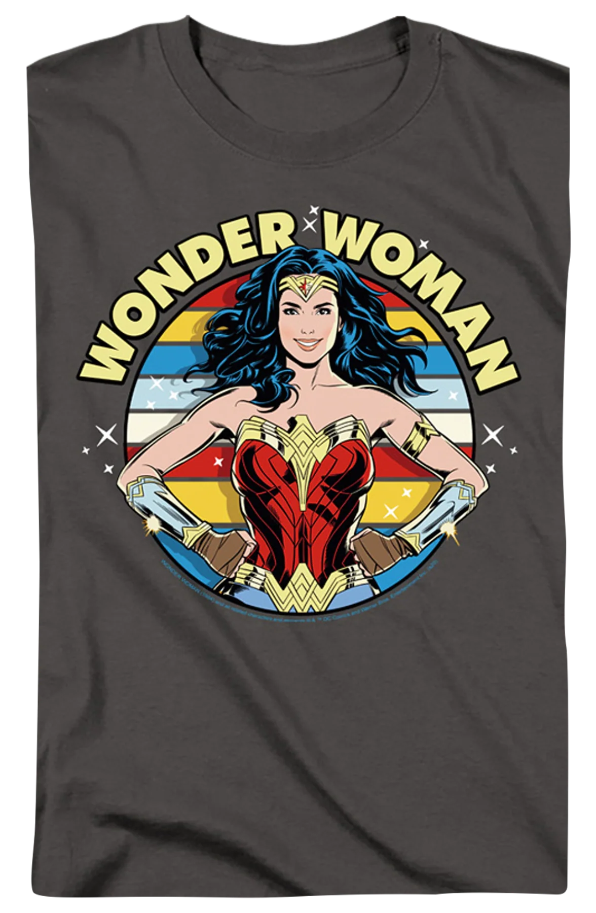 Colorful Pose Wonder Woman T-Shirt - Image 2