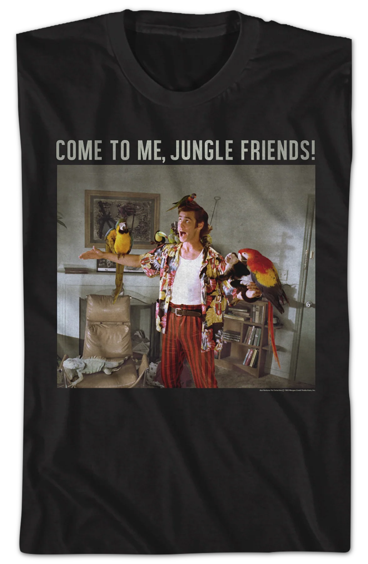 Come To Me Jungle Friends Ace Ventura T-Shirt - Image 2