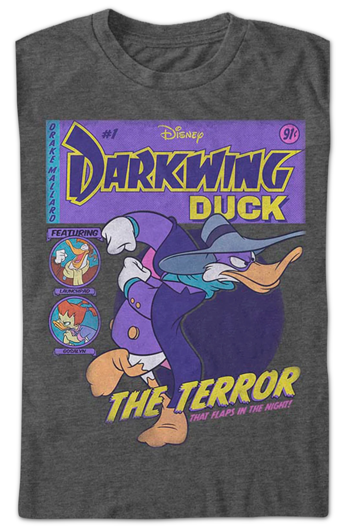 Comic Book Cover Darkwing Duck T-Shirt - Image 2