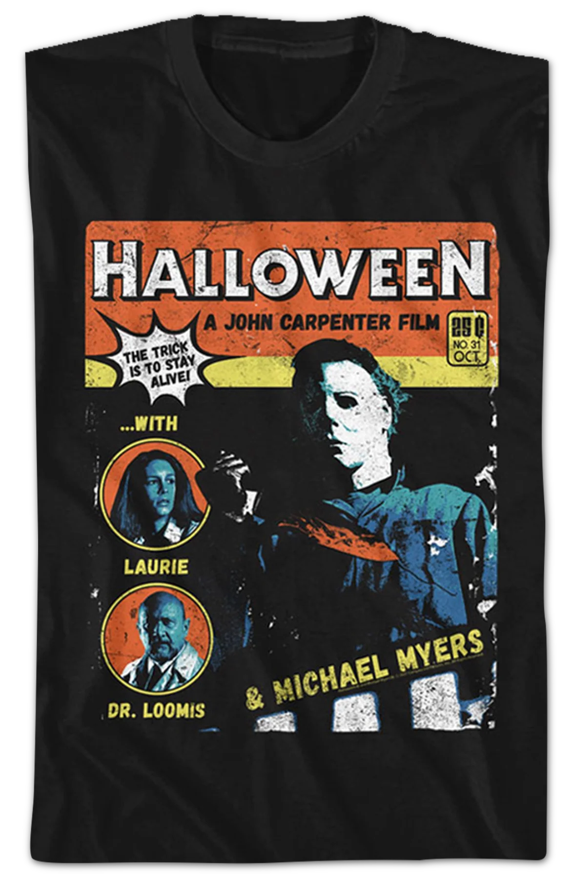 Comic Book Cover Halloween T-Shirt - Image 2
