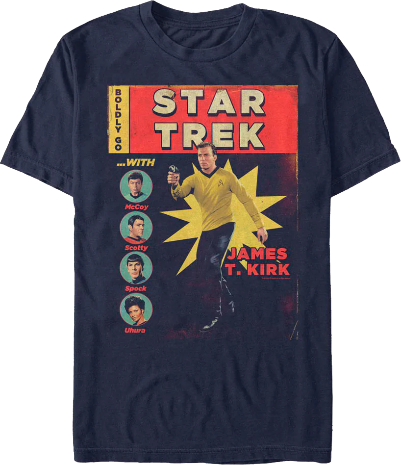 Comic Book Cover Star Trek T-Shirt
