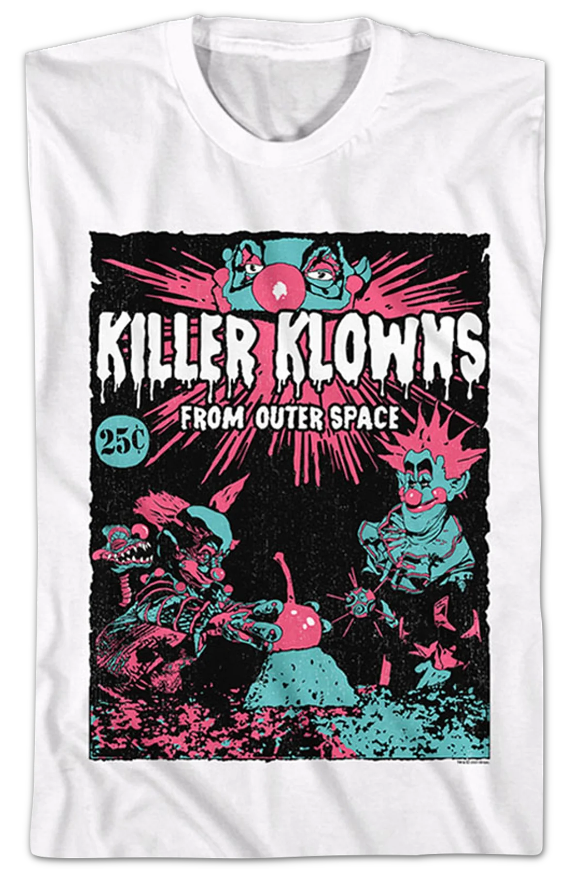 Comic Book Killer Clowns From Outer Space T-Shirt - Image 2