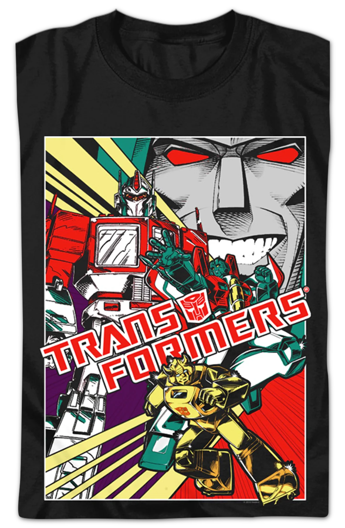 Comic Poster Transformers T-Shirt - Image 2