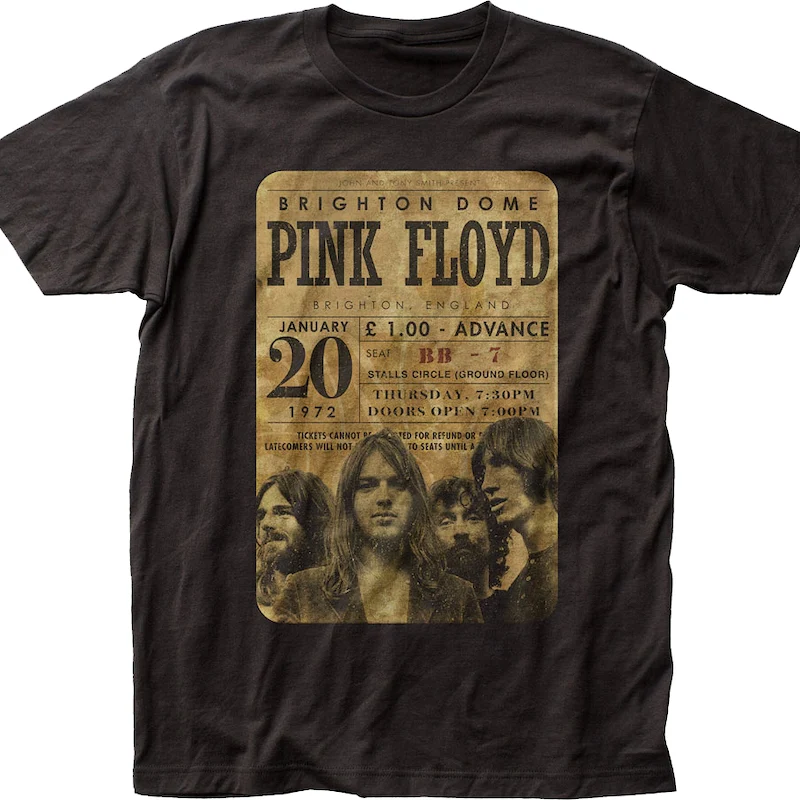 Concert Ticket Pink Floyd T-Shirt