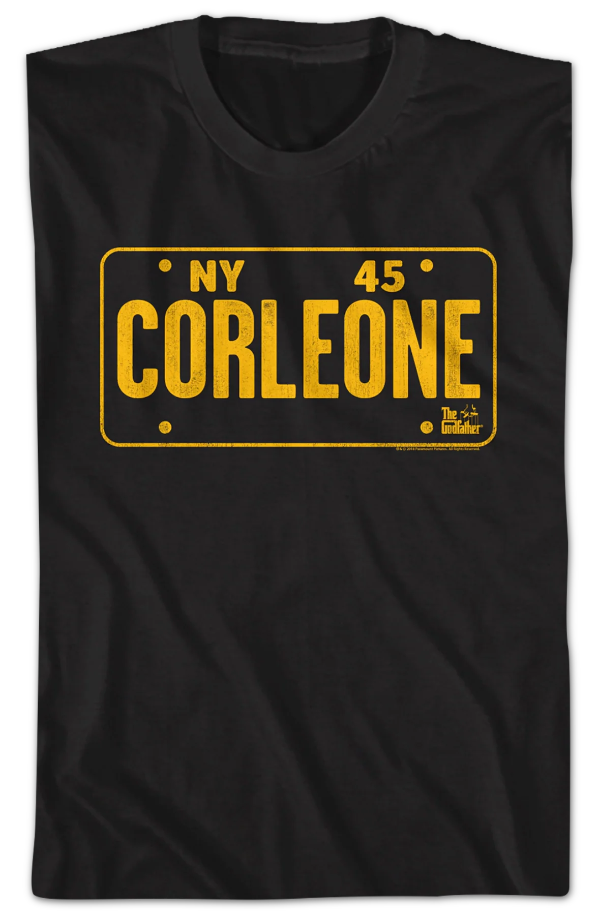 Corleone License Plate Godfather T-Shirt - Image 2
