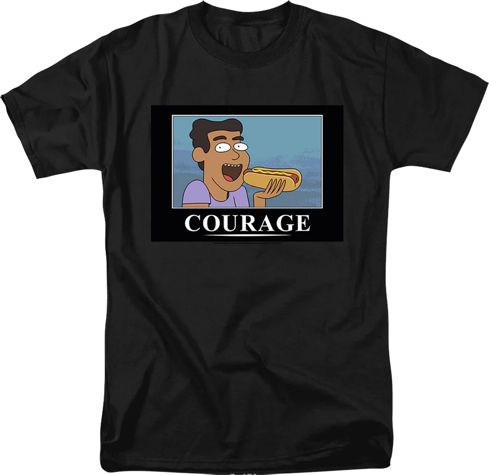Courage Poster Rick And Morty T-Shirt