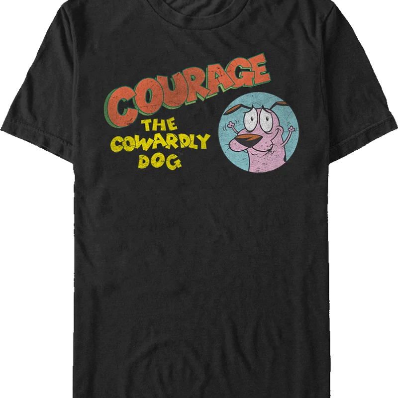Courage The Cowardly Dog Logo T-Shirt