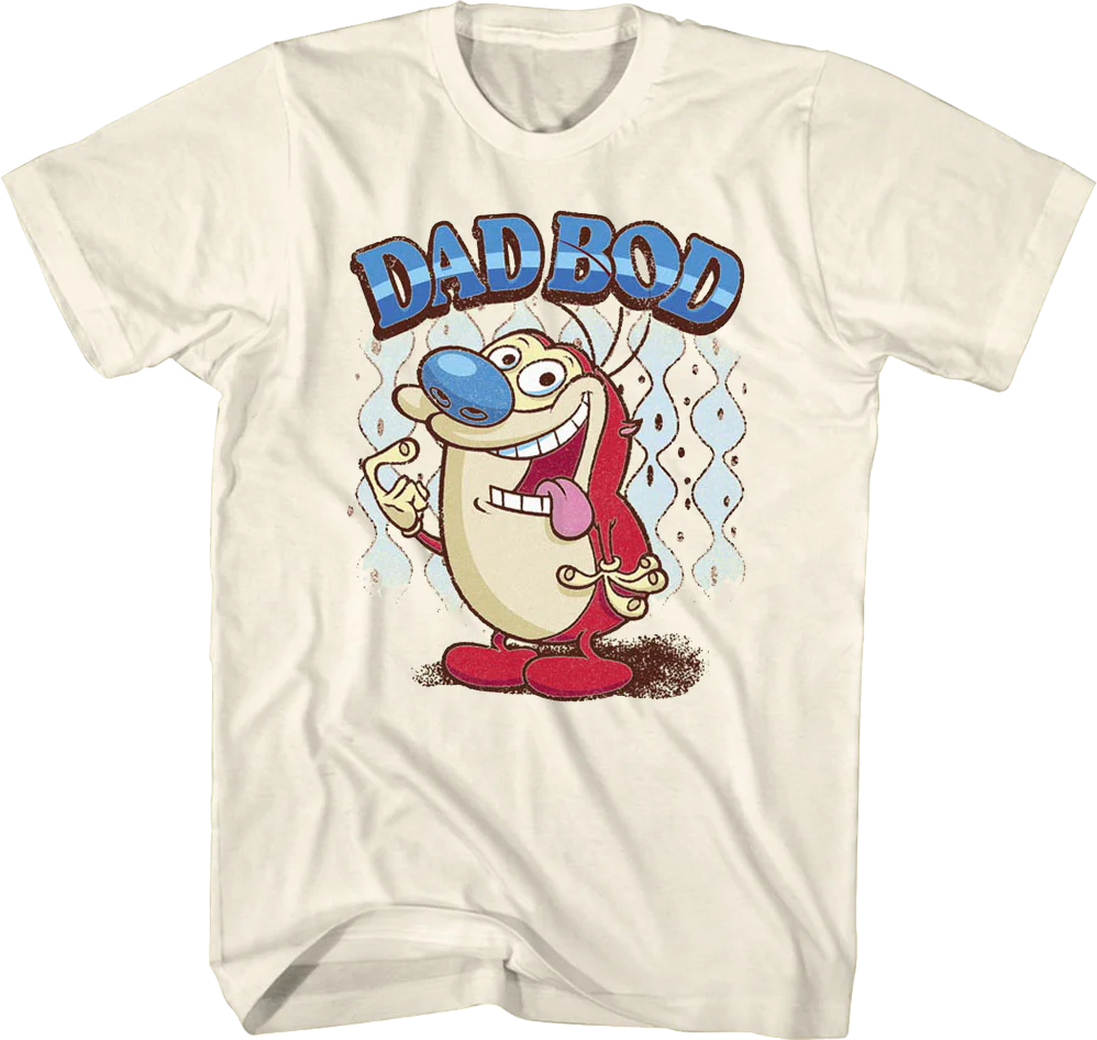 Dad Bod Ren and Stimpy T-Shirt