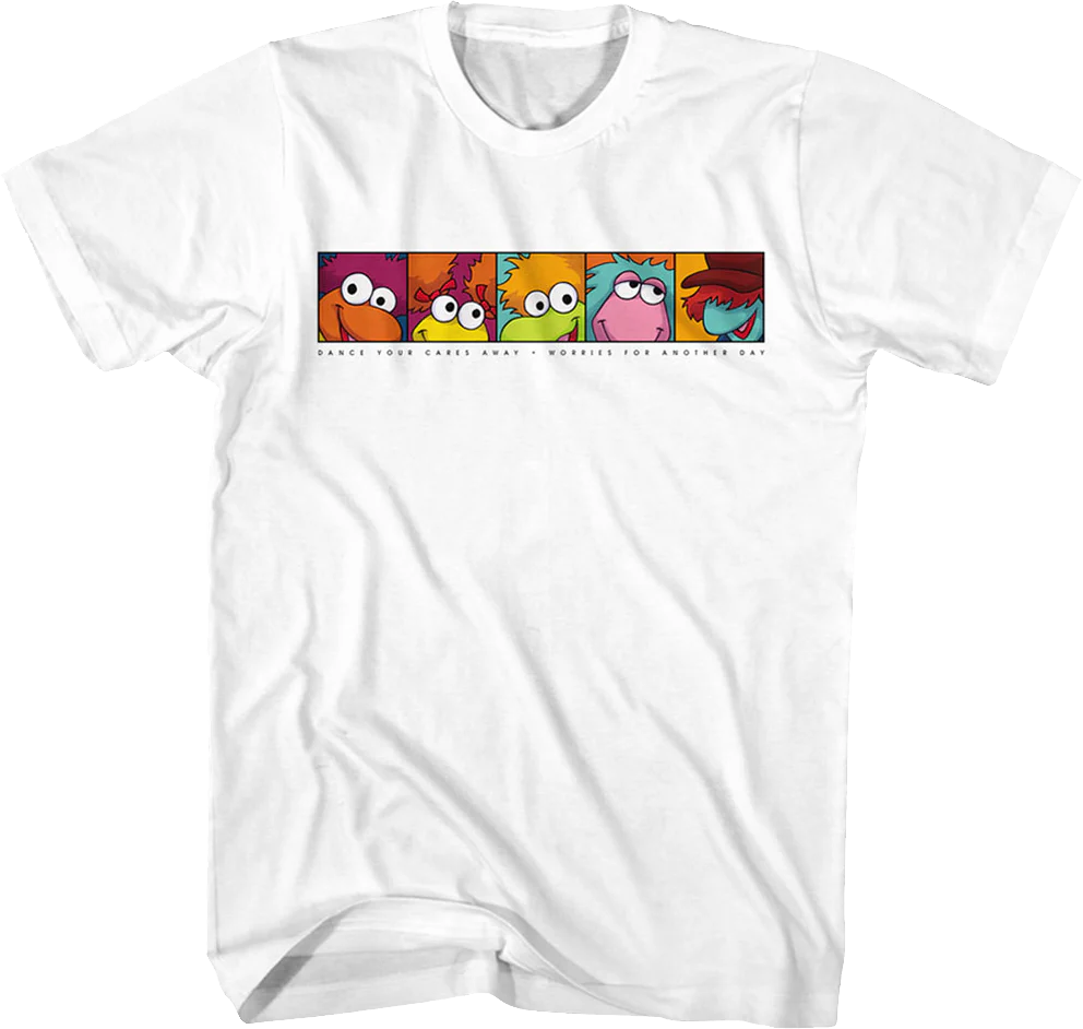 Dance Your Cares Away Panels Fraggle Rock T-Shirt