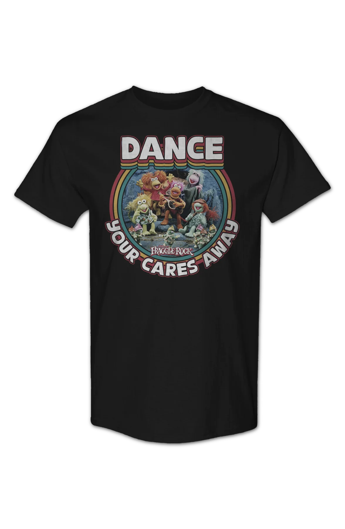 Dance Your Cares Away Rainbow Circle Fraggle Rock T-Shirt - Image 2