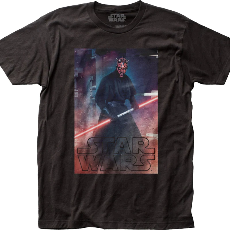 Darth Maul Double-Bladed Lightsaber Star Wars T-Shirt