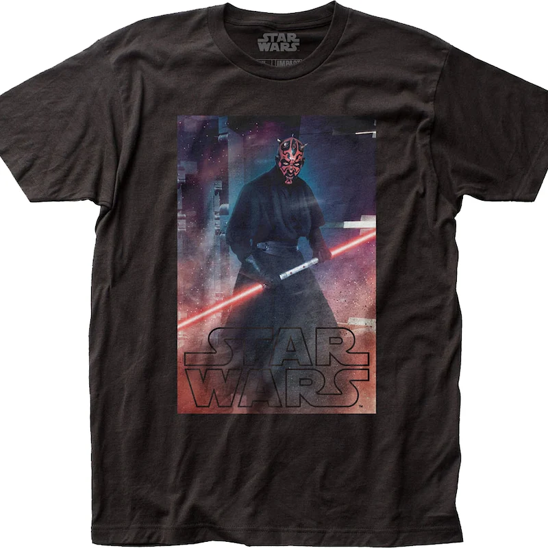 Darth Maul Double-Bladed Lightsaber Star Wars T-Shirt