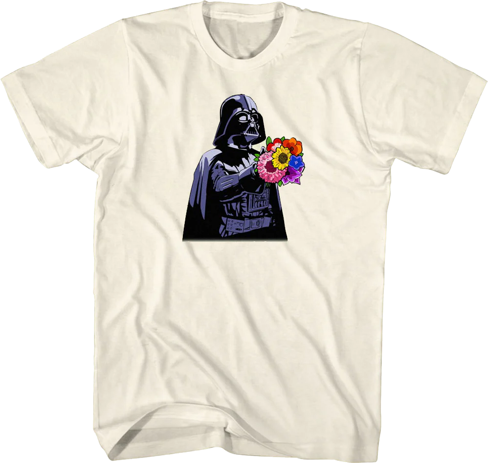 Darth Vader Flowers Star Wars T-Shirt